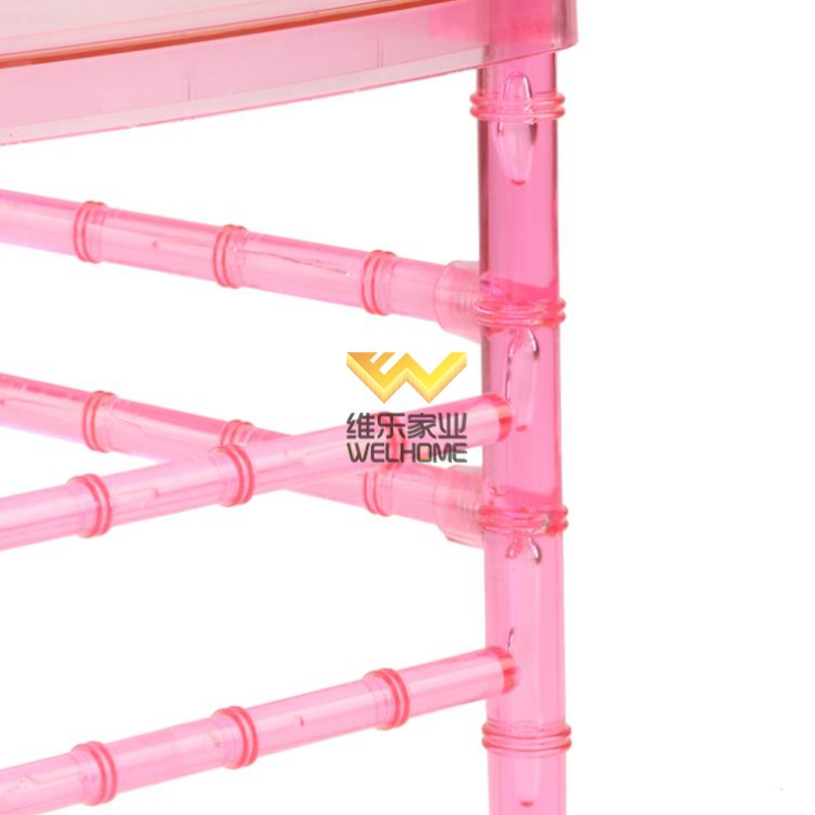 Pink arcylic Chiavari Chair for wedding/events